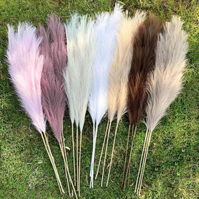 3pk 44 Inch Faux Pampas Grass- Home or Event Decor for that Pop of Color or Neutral Balance